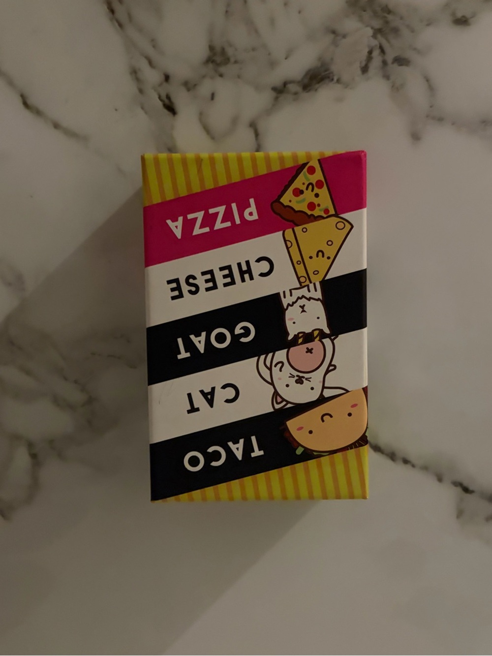 Cute Taco Cat Goat Cheese Pizza Kids Card Game - Pink/Yellow